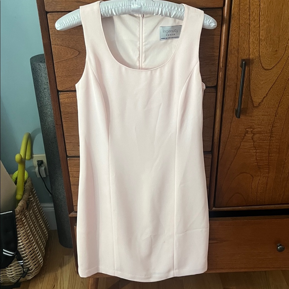 Soft Pink Sheath Dress